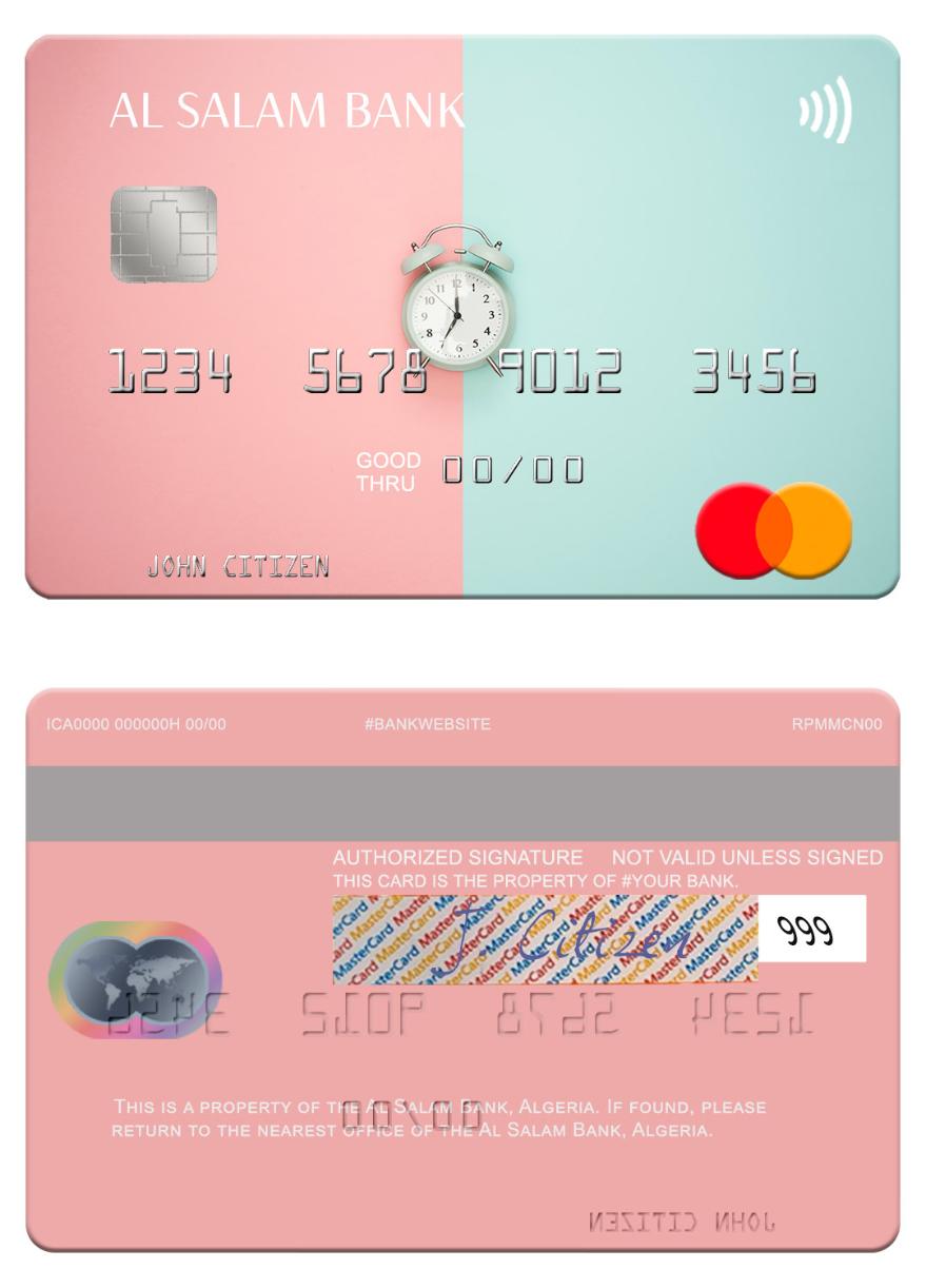 Algeria Al Salam Bank mastercard